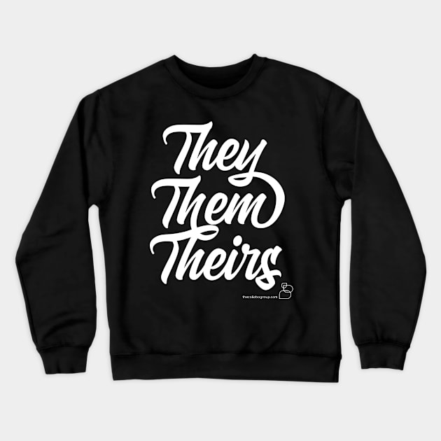 They, Them, Theirs "Swooshy" Pronouns Crewneck Sweatshirt by TheCollaboGroup